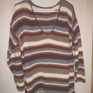 Over sized crochet sweater. 1x